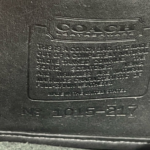 Coach vintage Black Leather Crossbody Bag made in USA 1015-217 - Picture 6 of 12